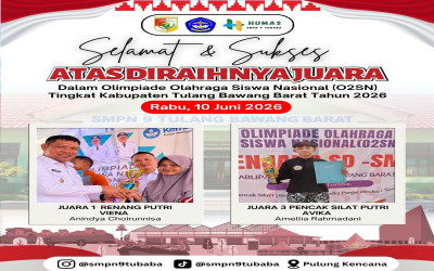 Siswa SMPN 9 Tulang Bawang Barat Raih Prestasi Membanggakan pada O2SN Tingkat Kabupaten Tahun 2026
